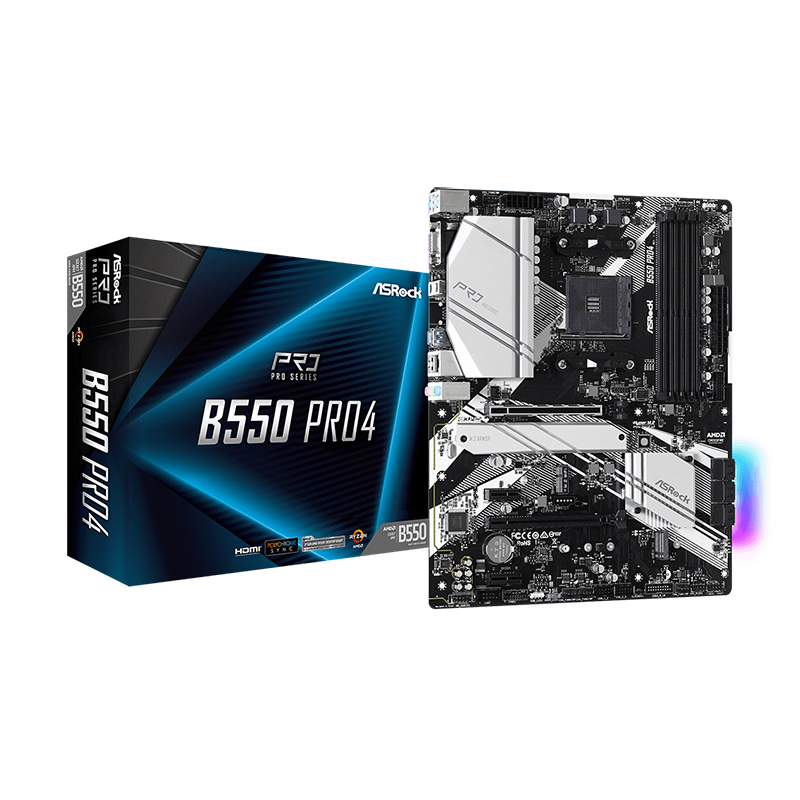 Asrock B550 PRO4 AM4 ATX Motherboard
