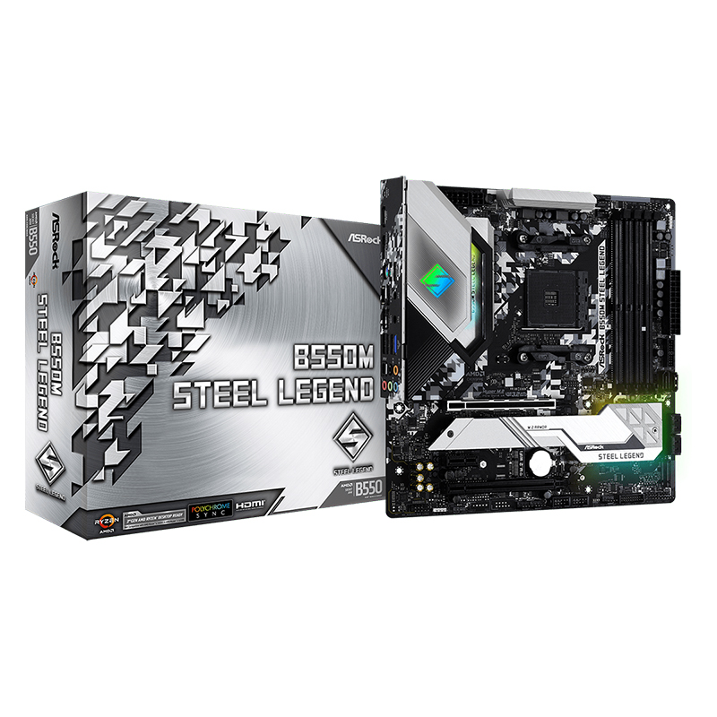 Asrock B550M Steel Legend AM4 mATX Motherboard