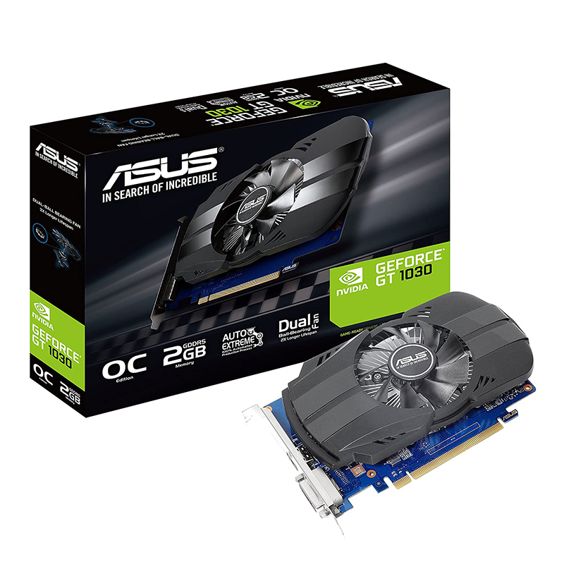 Asus GeForce GT 1030 Phoenix 2G OC Graphics Card (PH-GT1030-O2G)