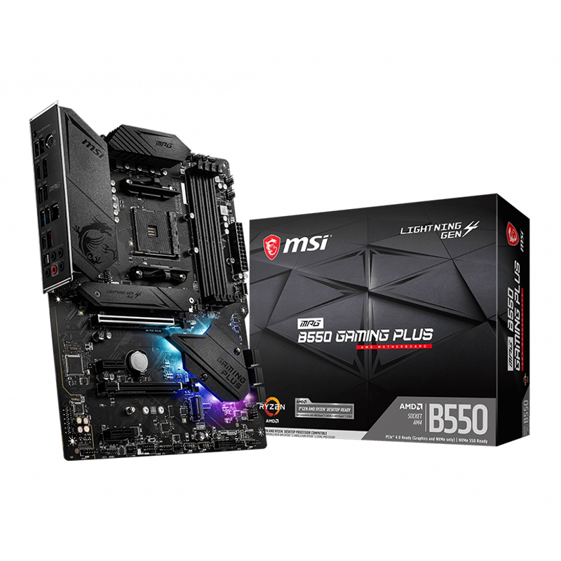 MSI MPG B550 GAMING PLUS AM4 ATX Motherboard (MPG B550 GAMING PLUS)