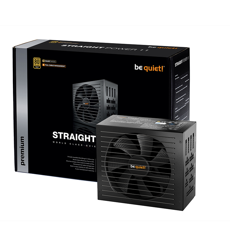be quiet! 850W Straight Power 11 80+ Gold Fully Modular ATX Power Supply (BN885)