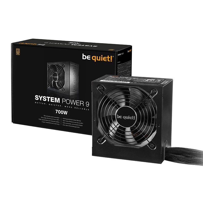 be quiet! 700W System Power 9 80+ Bronze ATX Power Supply (BN921)