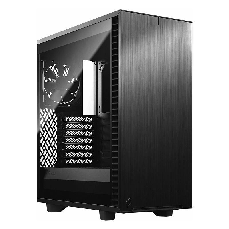 Fractal Design Define 7 Compact Light TG Mid Tower ATX Case - Black (FD-C-DEF7C-03)