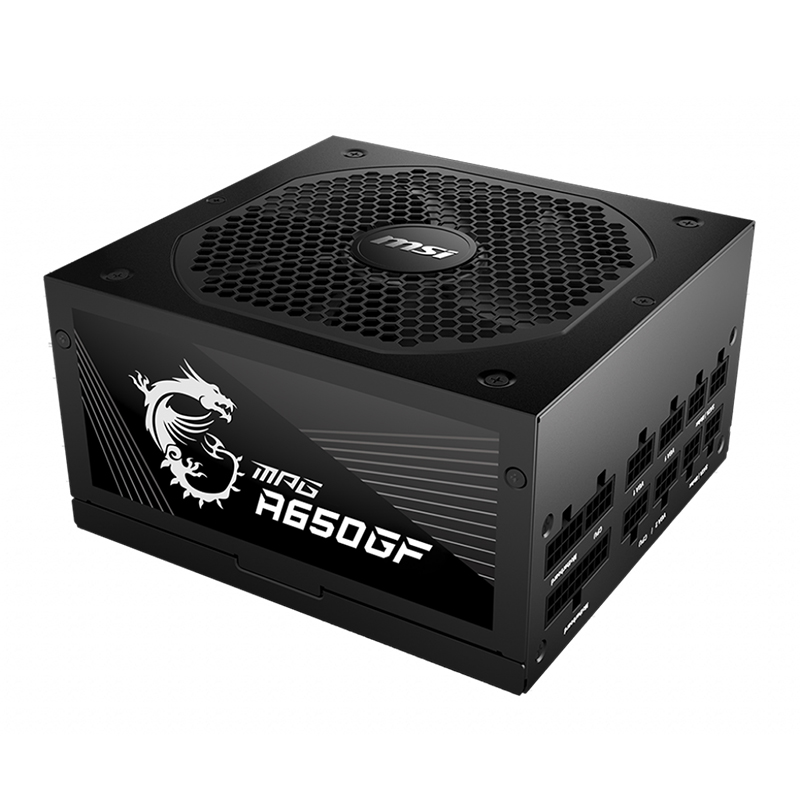 MSI 650W MPG A650GF 80+ Gold Fully Modular ATX Power Supply (MPG A650GF)