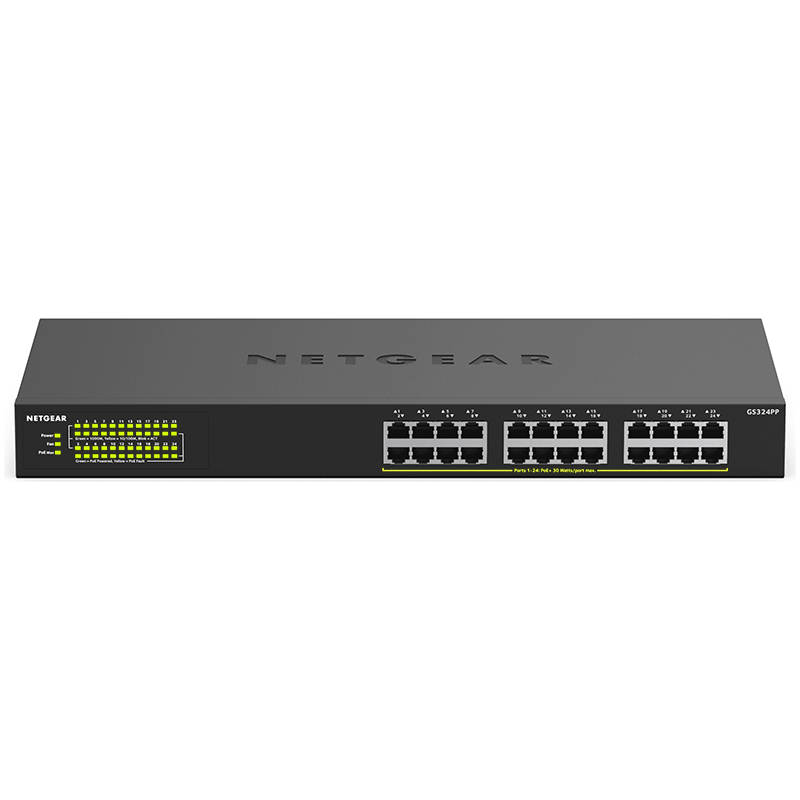 Netgear SOHO 24 Port Gigabit PoE+ Unmanaged Switch (GS324PP)