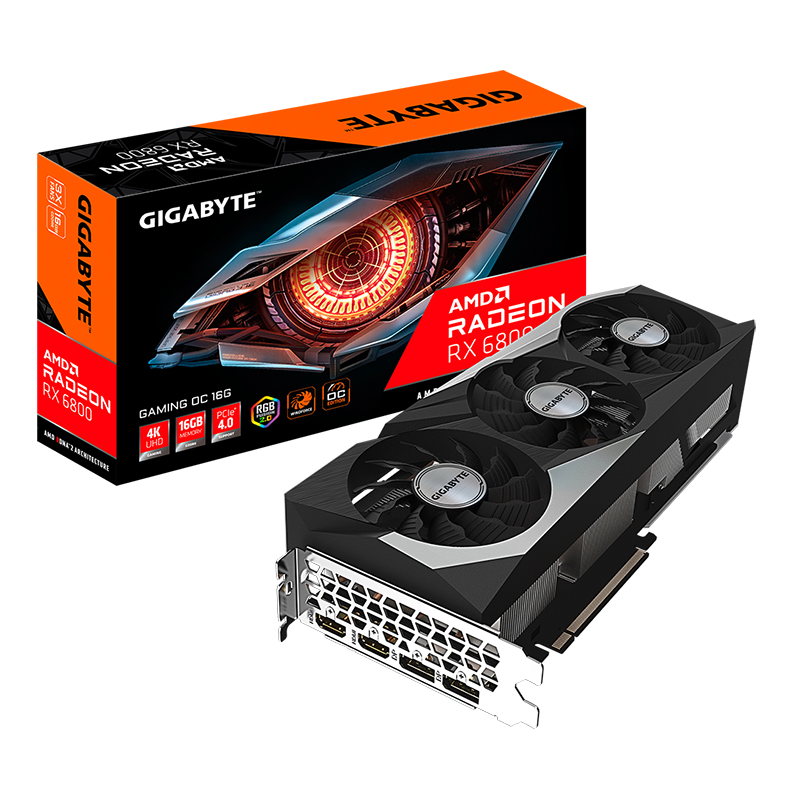 Gigabyte Radeon RX 6800 OC Gaming 16GB Graphics Card (GV-R68GAMING OC-16GD)