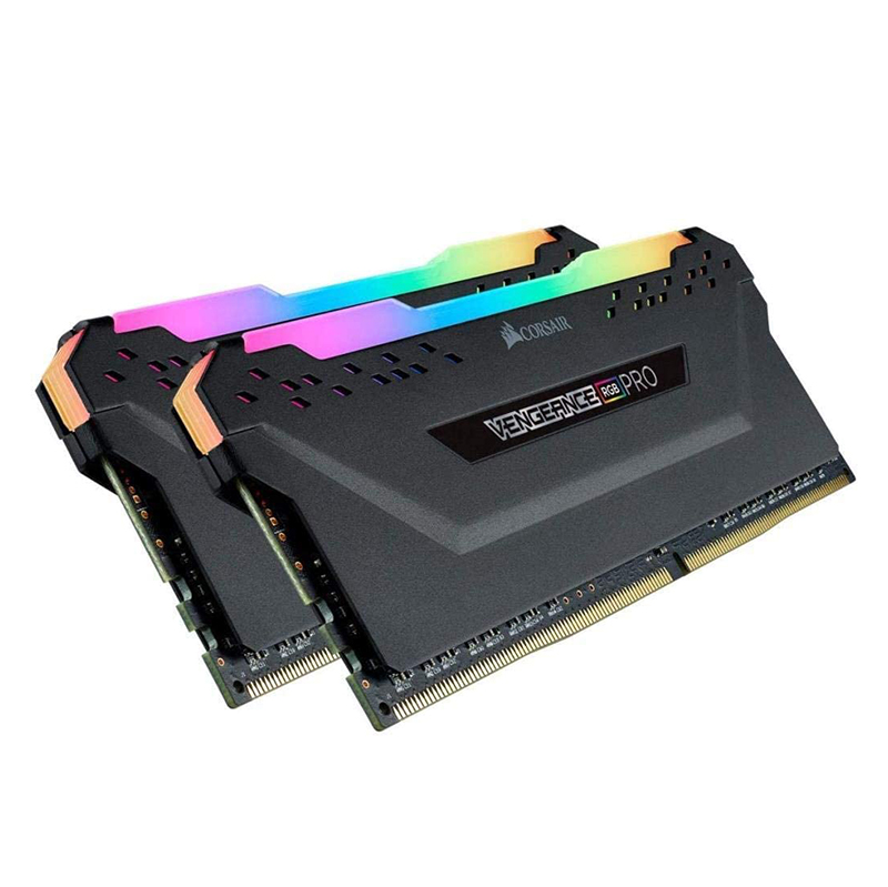 Corsair 64GB (2x32GB) CMW64GX4M2E3200C16 Vengeance RGB Pro CL16 3200MHz DDR4 RAM - Black