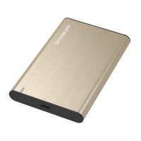 Simplecom Aluminium 2.5in USB 3.1 SATA HDD/SSD Enclosure - Gold (SE221-GOLD)