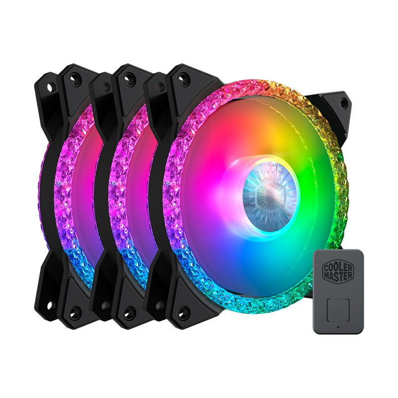 Cooler Master MF120 Prismatic ARGB Triple Loop 120mm Fan - 3 Pack (MFY-B2DN-203PA-R1)