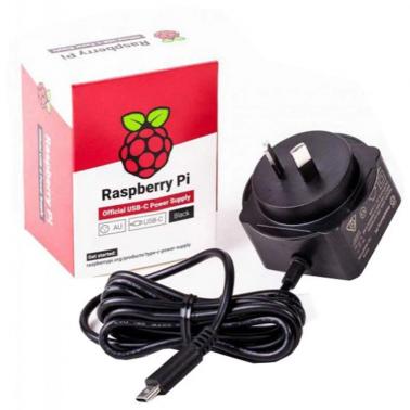 Raspberry Pi 4 Model B Offical USB-C Power Supply - AU Plug (SC0219 ...