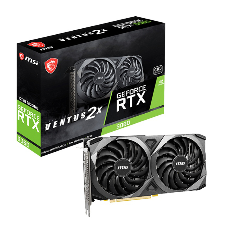 MSI GeForce RTX 3060 Ventus 2X 12G OC LHR Graphics Card (RTX 3060 VENTUS 2X 12G OC)