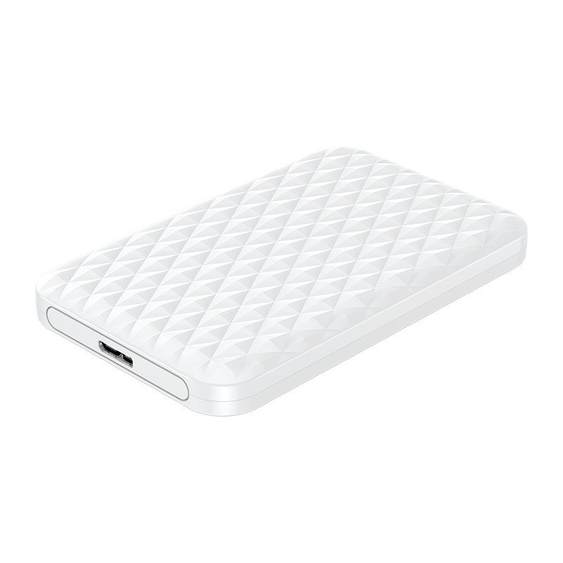 Orico 2.5in USB 3.0 Portable Hard Drive Enclosure - White