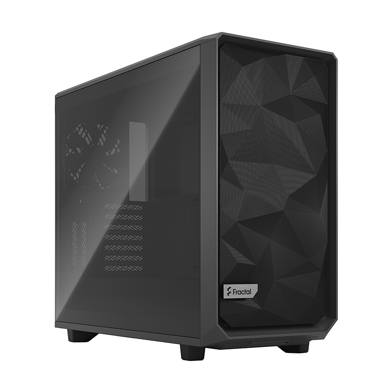 Fractal Design Meshify 2 Compact Light Tint TG Mid Tower ATX Case - Grey (FD-C-MES2C-04)