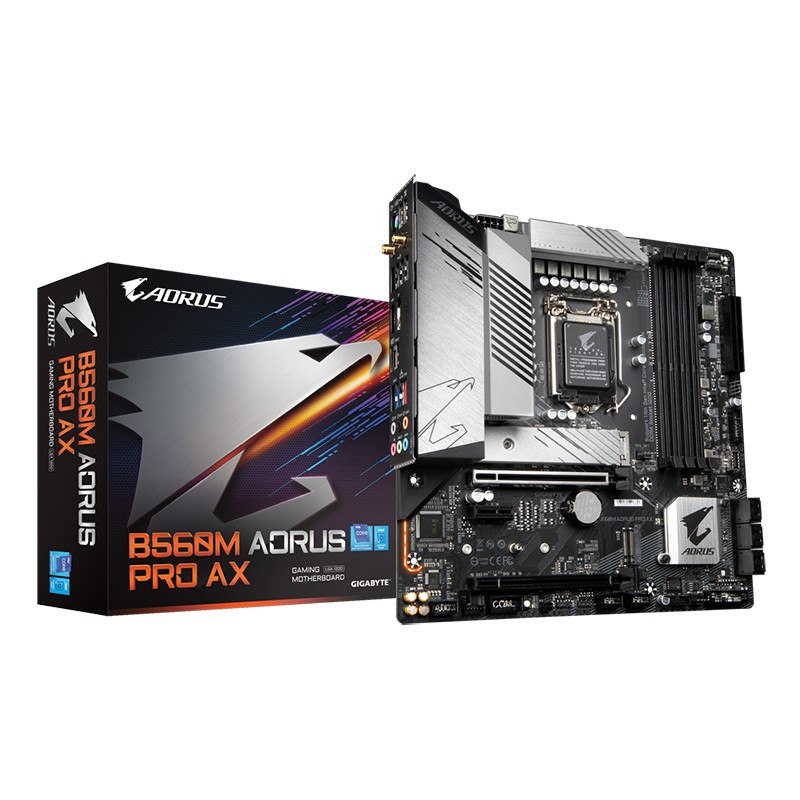 Gigabyte B560M Aorus Pro AX LGA 1200 mATX Motherboard (B560M AORUS PRO AX)