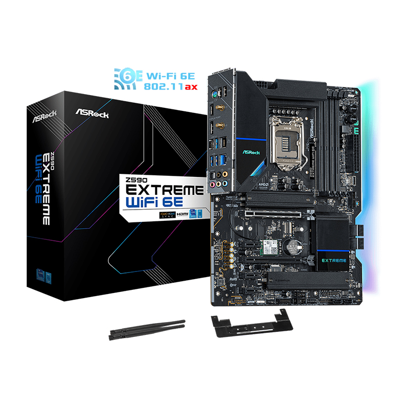 Asrock Z590 Extreme WiFi 6E LGA 1200 ATX Motherboard - NO PACKAGE 79979