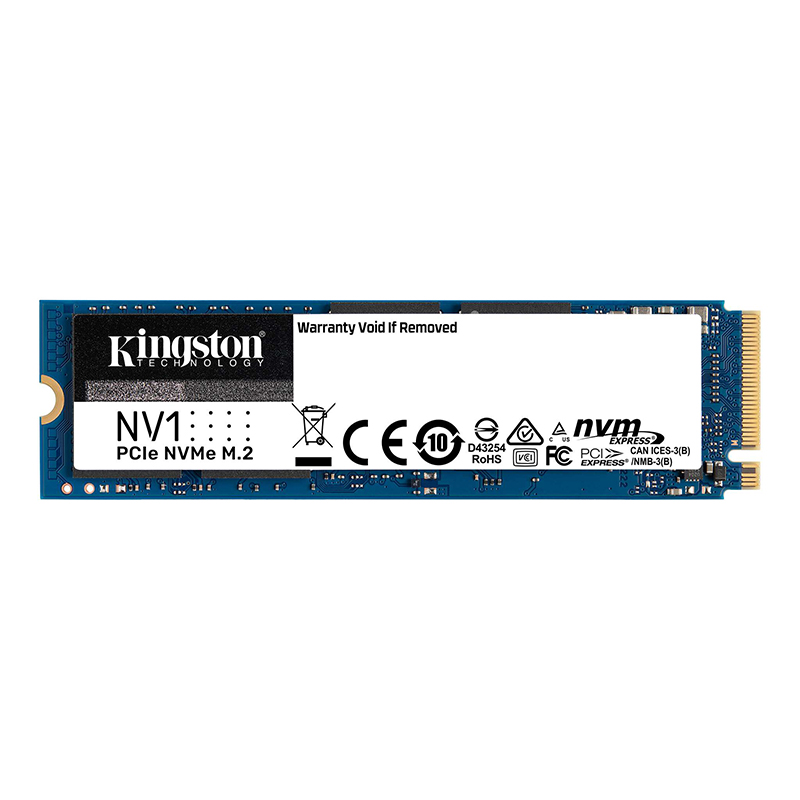 Kingston NV1 500GB PCIe Gen 3 M.2 2280 NVMe SSD (SNVS/500G)
