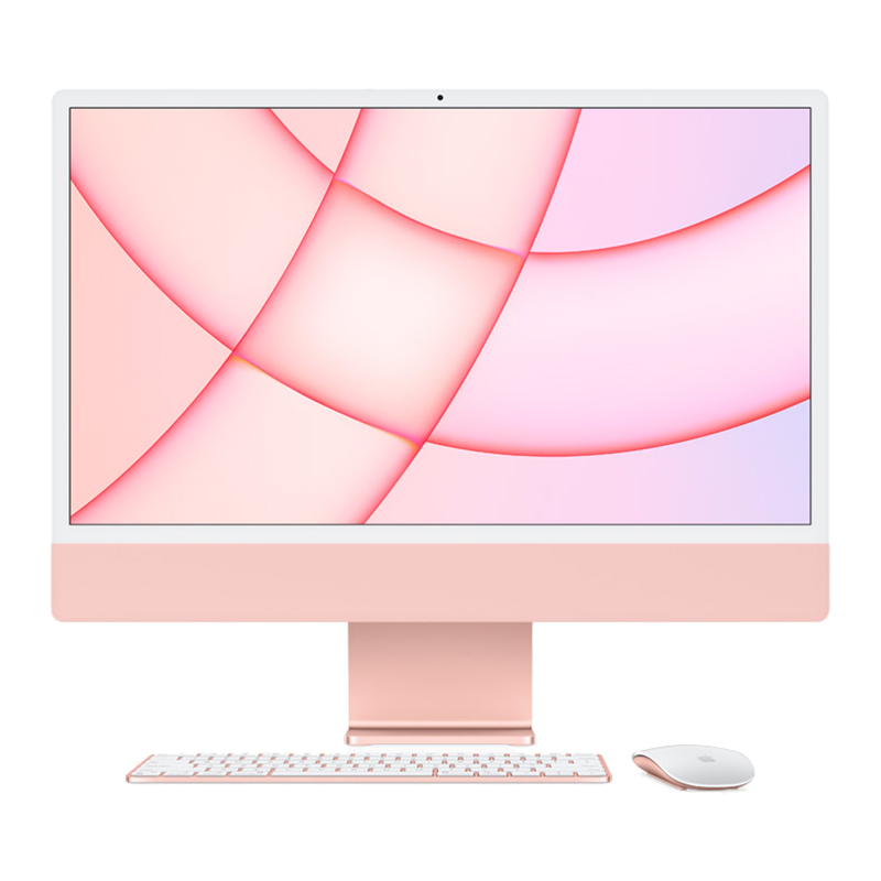 pink imac desktop computer