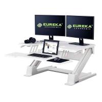 Eureka Ergonomic Height Adjustable Standing Desk Converter 36in - White