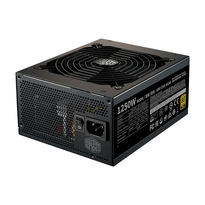 Cooler Master 1250W MWE 80+ Gold Fully Modular ATX V2.52 Power Supply (MPE-C501-AFCAG-AU)