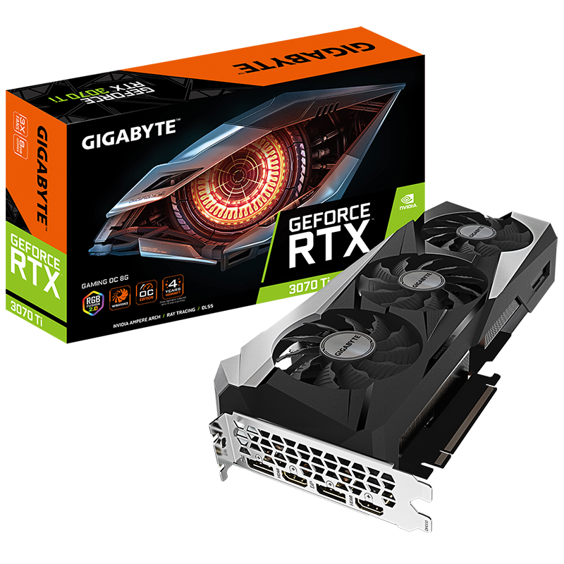 Gigabyte GeForce RTX 3070 Ti Gaming OC 8G Graphics Card - REFURBISHED 74451 (GV-N307TGAMING OC-8GD-74451)