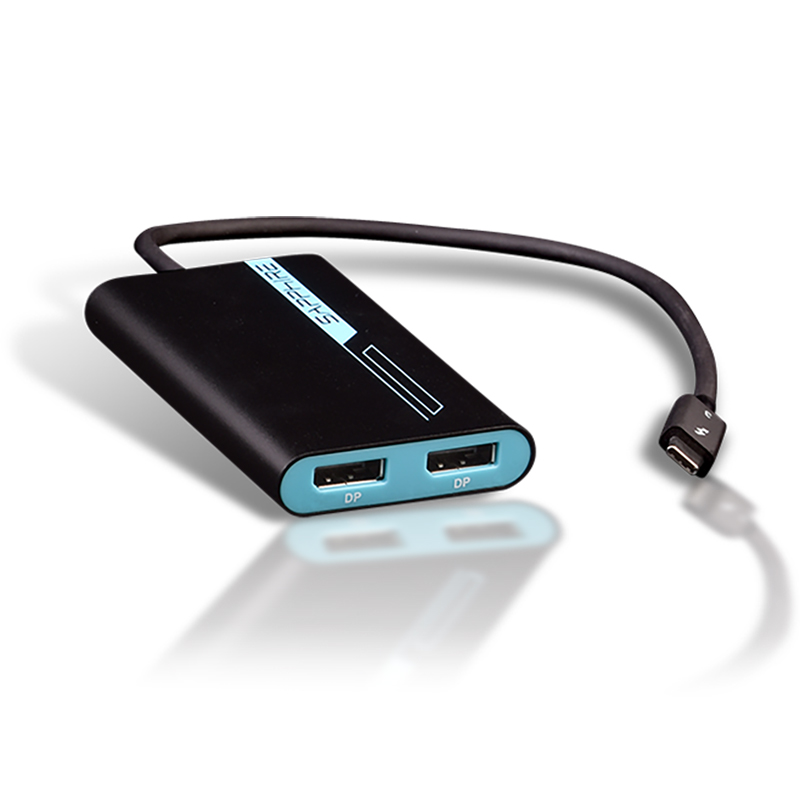 Sapphire Thunderbolt 3 to Dual DP Active Adapter USB-C 40 Gbps (44005-01-20G)