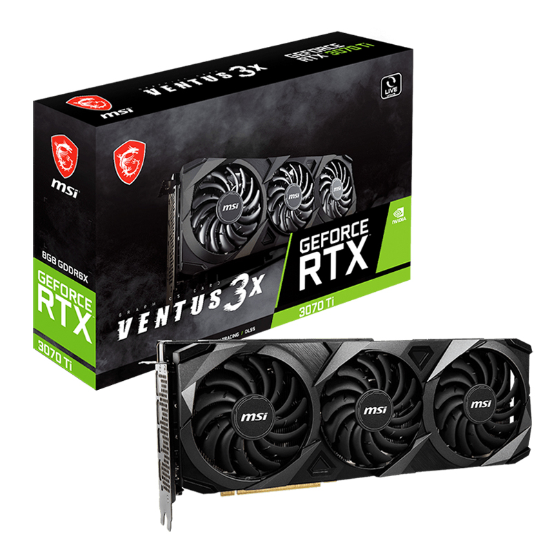 MSI Geforce RTX 3070 Ti Ventus 3X OC 8G Graphics Card (MSI GeForce RTX 3070Ti VENTUS 3X 8G OC)