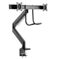 Brateck 17-32 inch Dual Monitor Aluminum Gas Spring Monitor Arm