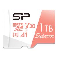 Silicon Power 4K/HD Superior 1TB Micro SDXC Card 100MB/s Read & 80MB/s Write U3, C10, A1, V30 High Speed Memory Card with Adapter