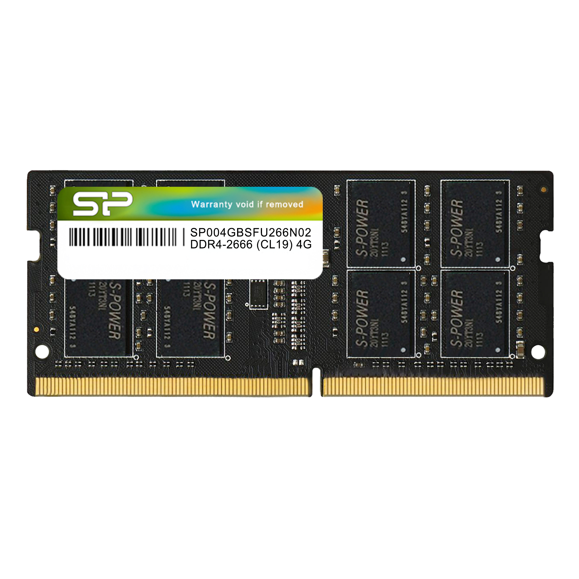 Silicon Power 4GB (1x4GB) SP004GBSFU266X02 2666Mhz CL19 DDR4 SODIMM Laptop RAM