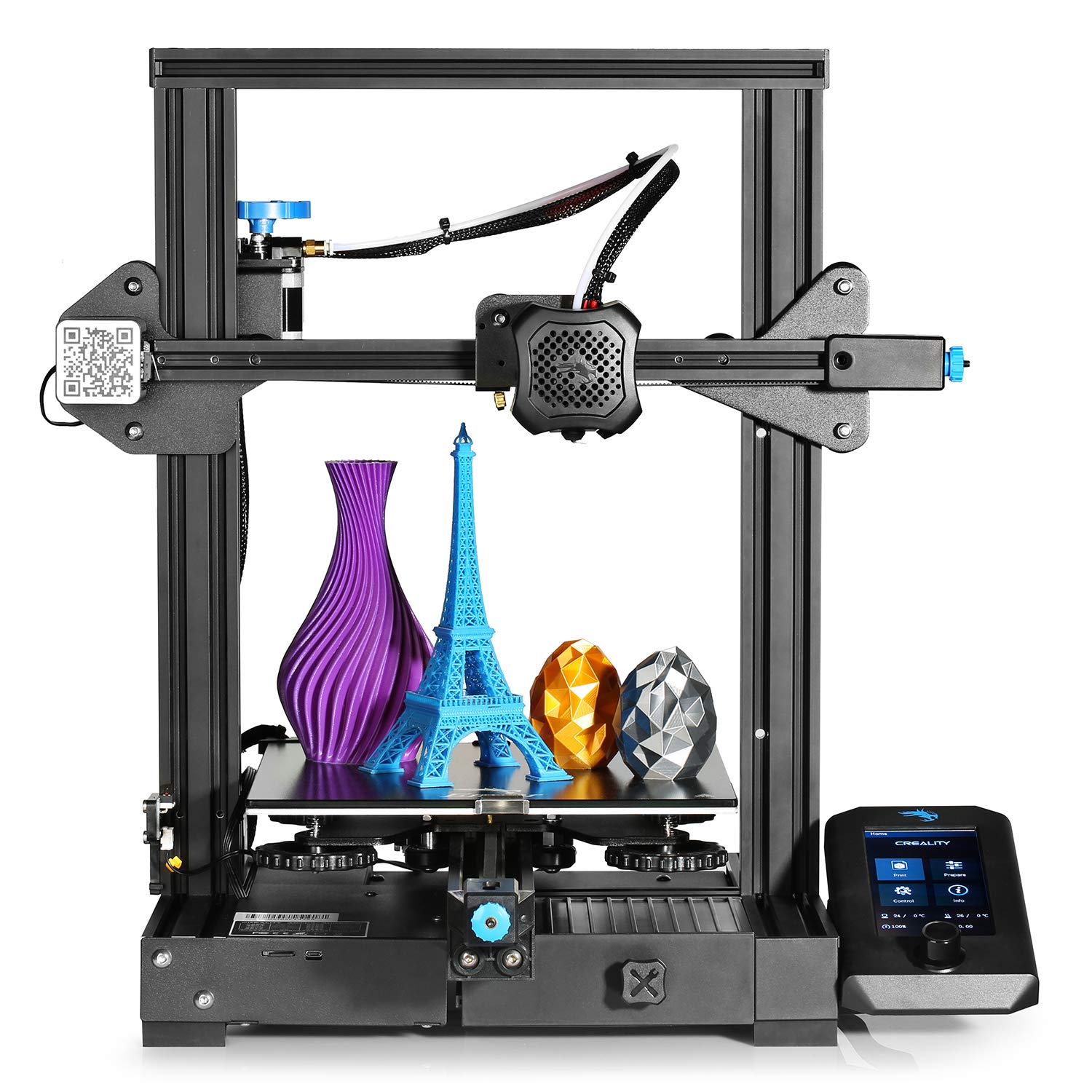 SainSmart Offical Ender 3 V2 3D Printer with Carborundum Glass Platform Motherboard and Branded Power Supply 220x220x250mm