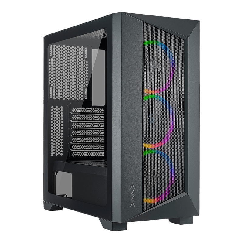 AZZA Octane 460A Mid Tower ATX Case Black