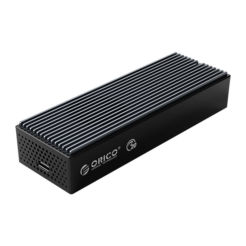 Orico USB Type C M.2 NVMe Aluminium SSD Enclosure with Internal Fan - Black