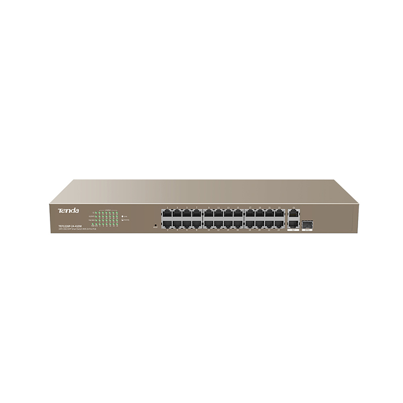 Tenda 26 Port Web Smart Switch with 24 Port PoE Switch (TEF1226P-24-440W)