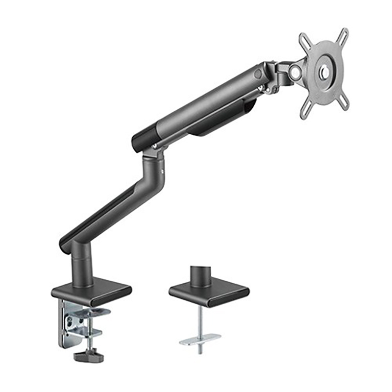 Brateck Single Monitor Premium Slim Aluminum Spring-Assisted Monitor Arm Fix - Space Grey (LDT49-C012-B)