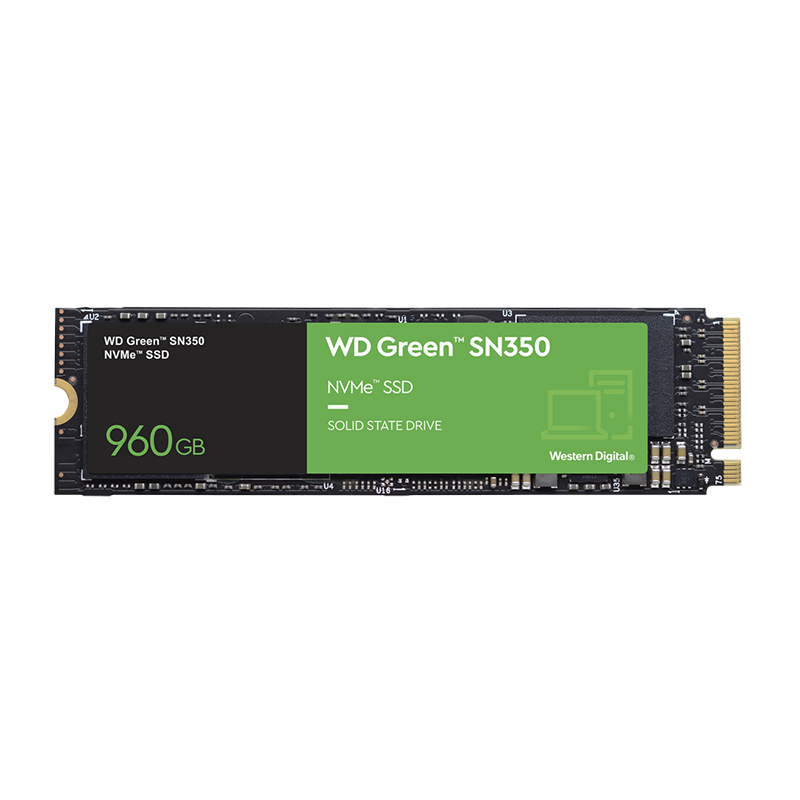 Western Digital 960GB Green SN350 PCIe Gen3 M.2 2280 NVMe SSD (WDS960G2G0C)