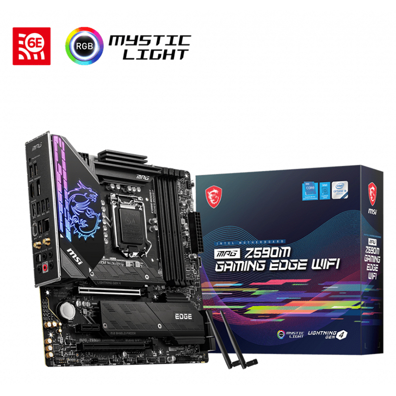 MSI MPG Z590M GAMING EDGE WIFI LGA 1200 mATX Motherboard (MPG Z590M GAMING EDGE WIFI)