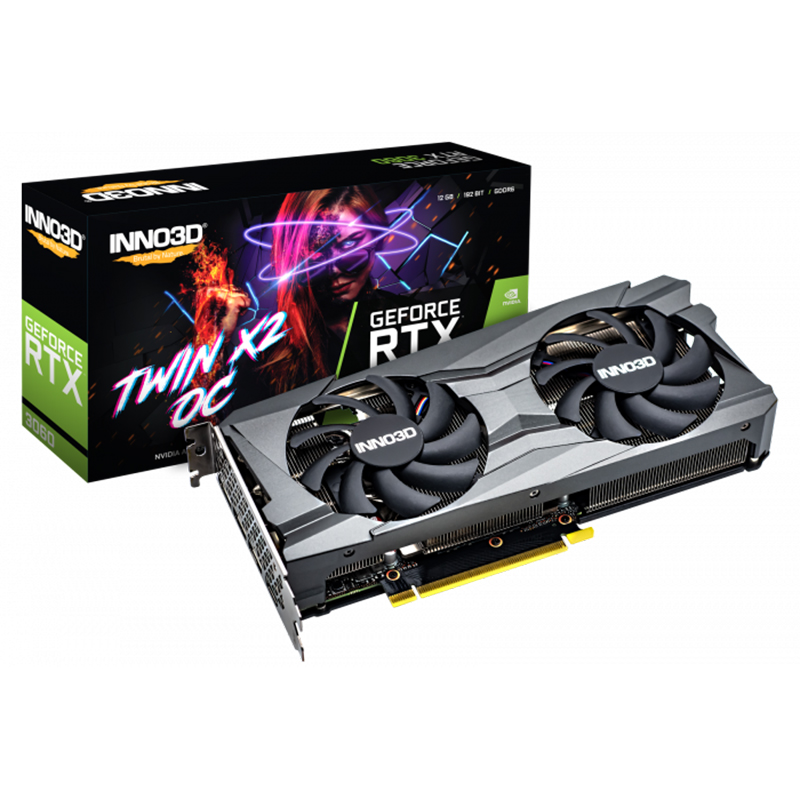 Inno3D GeForce RTX 3060 Twin X2 V2 OC 12G LHR Graphics Card