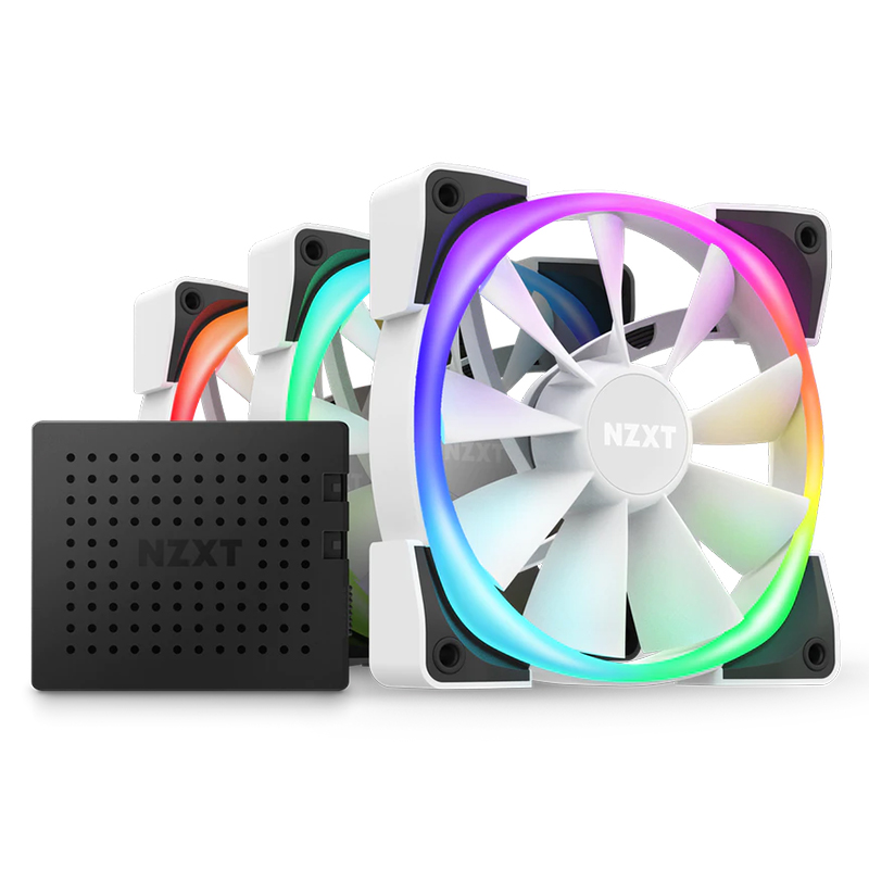 NZXT 120mm Aer RGB 2 Triple Starter Pack White