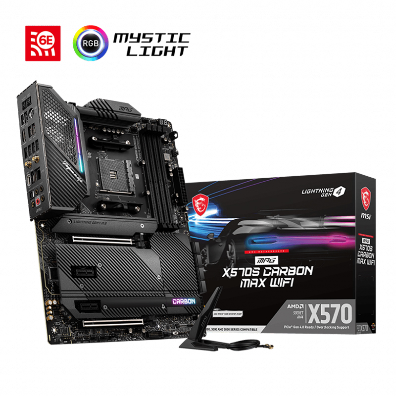 MSI MPG X570S Carbon Max WiFi AM4 ATX Motherboard (MPG X570S CARBON MAX WIFI)