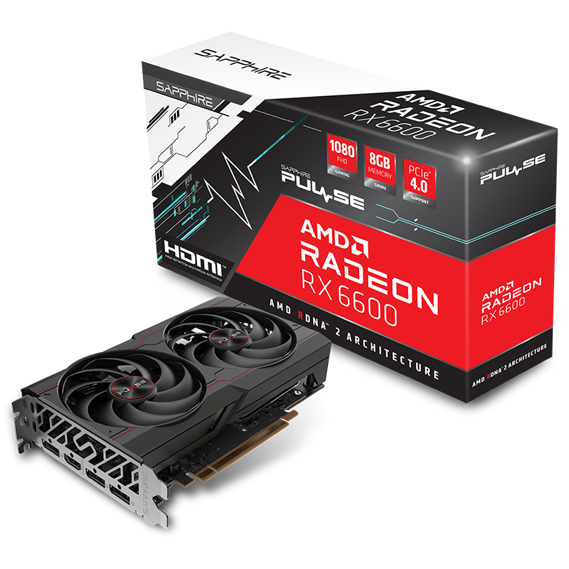 Sapphire Radeon RX 6600 Pulse Graphics Card (11310-01-20G)