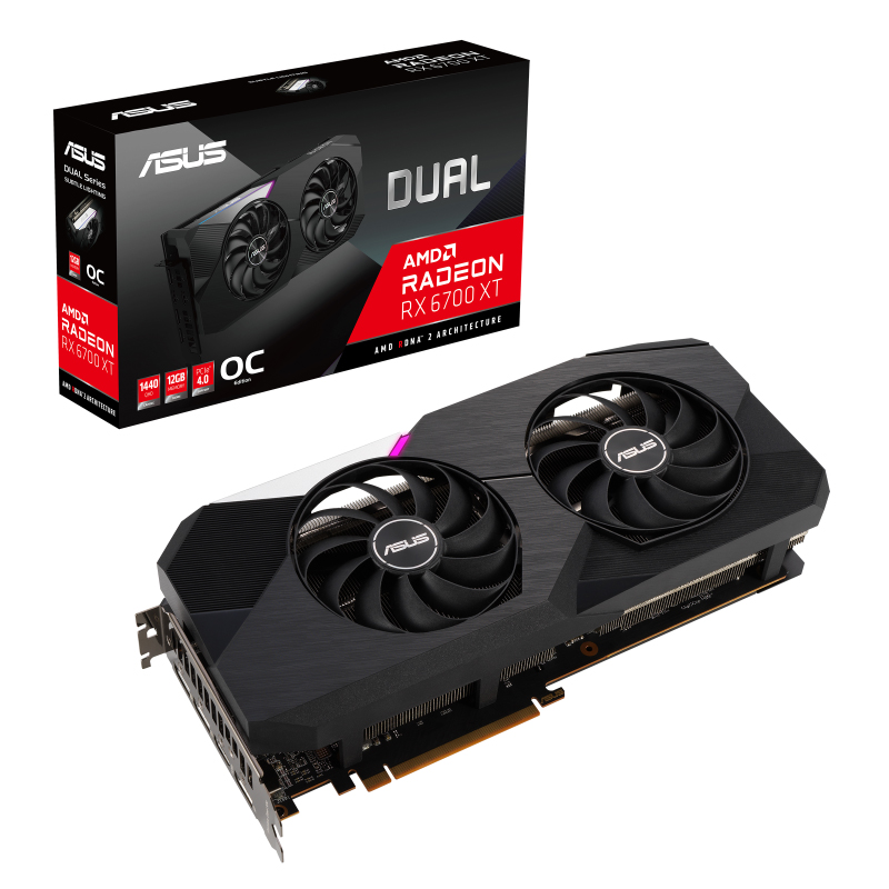 Asus Radeon RX 6700 XT Dual OC 12G Graphics Card (DUAL-RX6700XT-O12G)