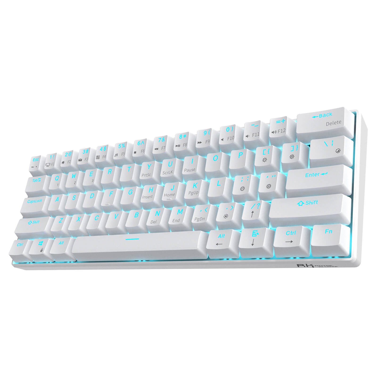 RK ROYAL KLUDGE RK61 Wireless 60% Mechanical Gaming Keyboard, Brown Switch