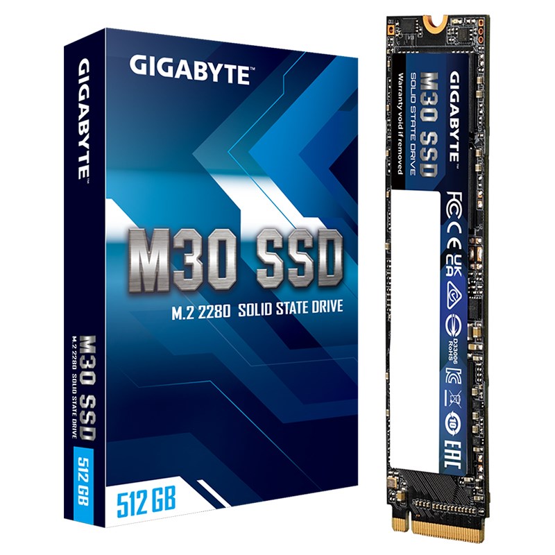 Gigabyte M30 512GB PCIe 3.0 M.2 2280 NVMe SSD (GP-GM30512G-G)