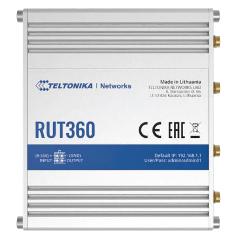 Teltonika RUT360 Cat 6 Cellular Router