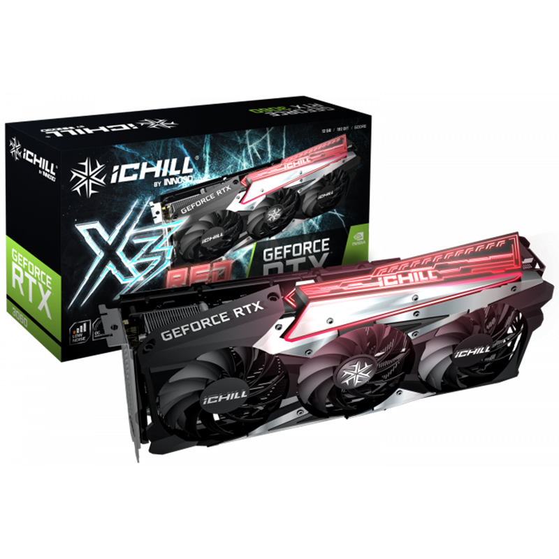 Inno3D GeForce RTX 3060 iChill X3 Red LHR 12G Graphics Card