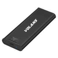 Volans Aluminum USB 3.1 Type C Gen 2 to M.2 NVMe PCIe SSD Enclosure (VL-UCM2-V)