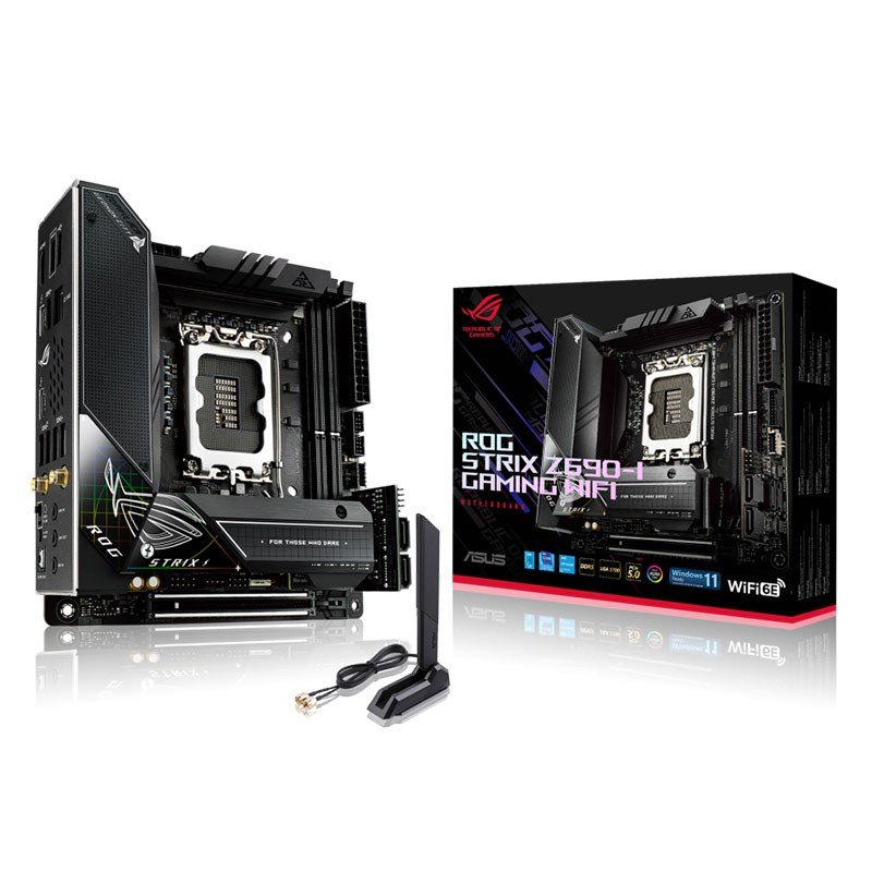 Asus ROG Strix Z690-I Gaming WiFi LGA 1700 Mini-ITX Motherboard (ROG STRIX Z690-I GAMING WIFI)