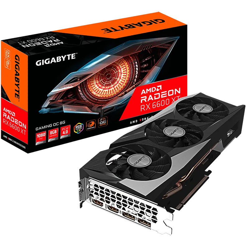 Gigabyte Radeon RX 6600 XT Gaming OC 8G Graphics Card (GV-R66XTGAMING-OC-8GD)