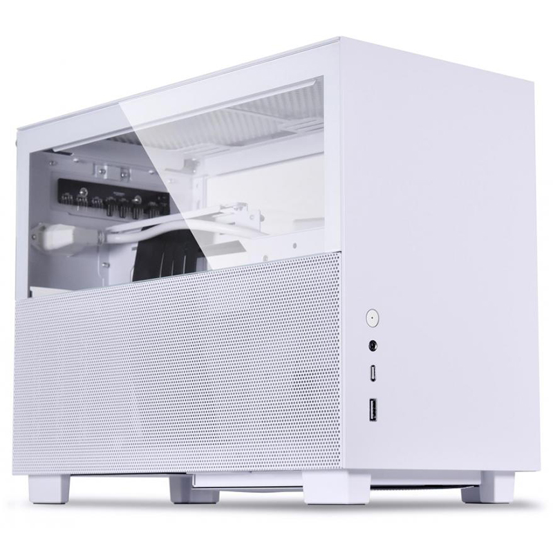 Lian Li Q58 with PCIe 4.0 Riser Cable Mini ITX Case White