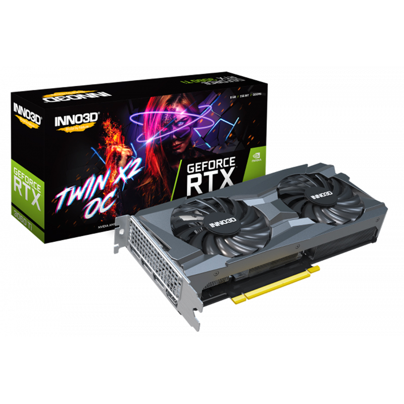 Inno3D GeForce RTX 3060 Ti Twin X2 8G OC LHR Graphics Card